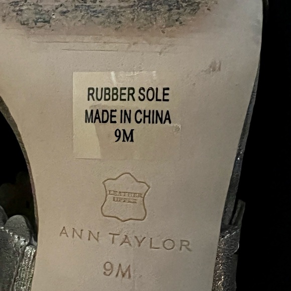 Ann Taylor Liv Perforated Block Heeled Sandals - Picture 6 of 7